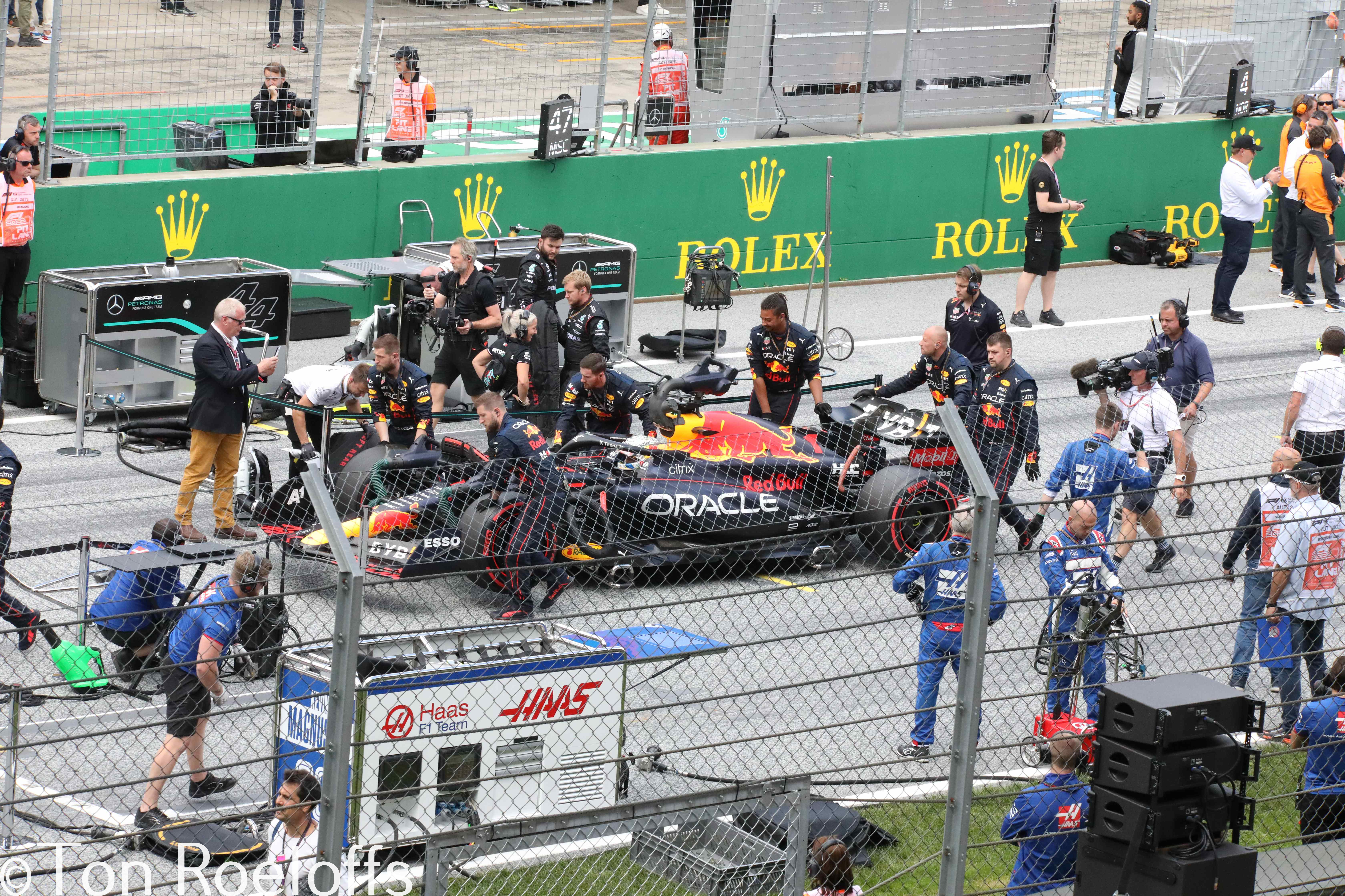 Verstappen pitbox